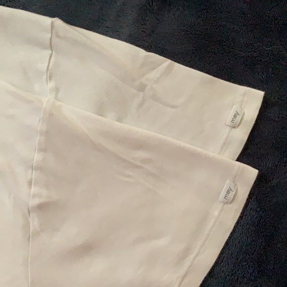 2 White Mey Undershirts - Picture 4 of 5